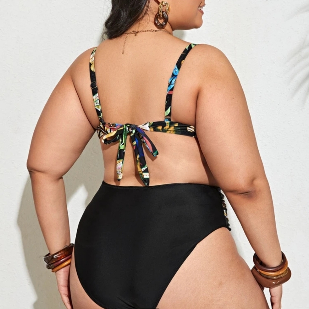Tropical pattern bikini - Picture 2 of 4